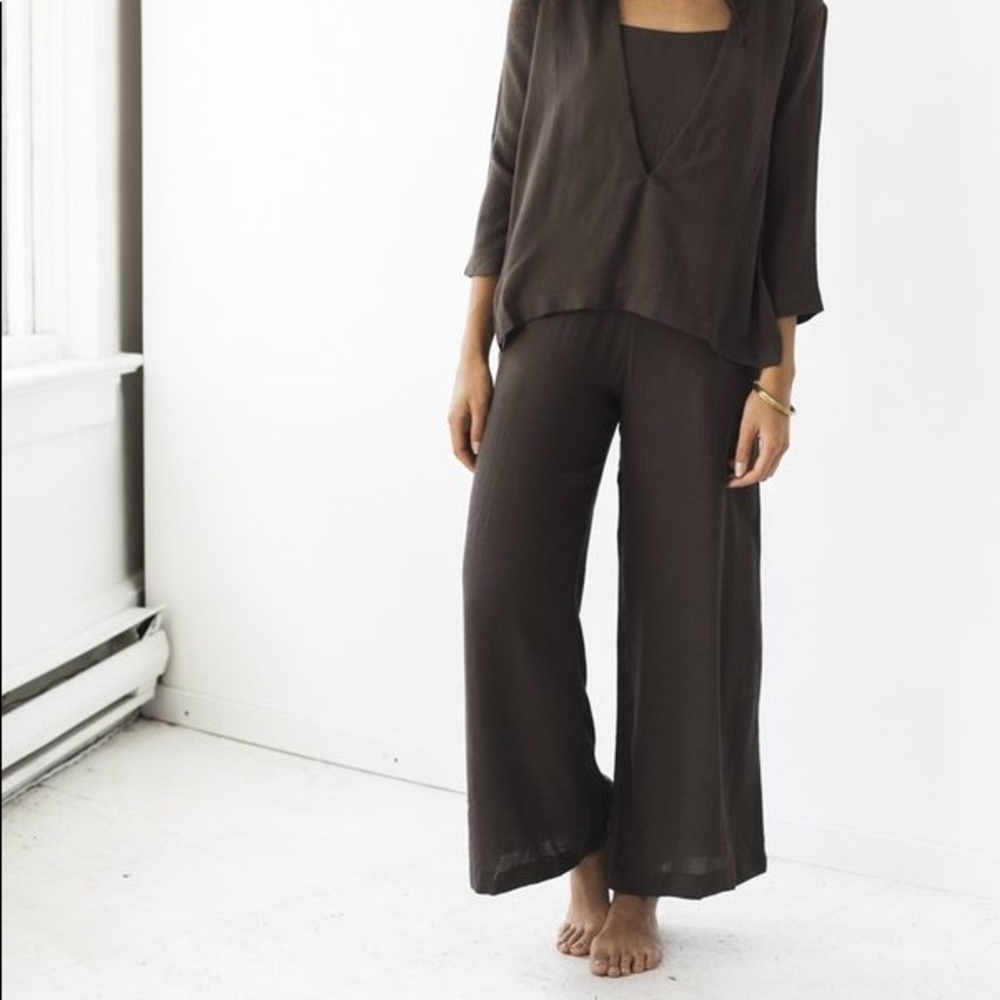 Black Crane Layered Jumpsuit
